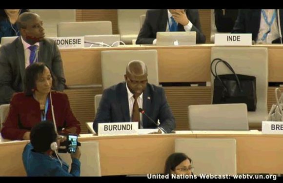 Déclaration de Monsieur TABU Rénovat ambassadeur et représentant permanent du Burundi à Genève