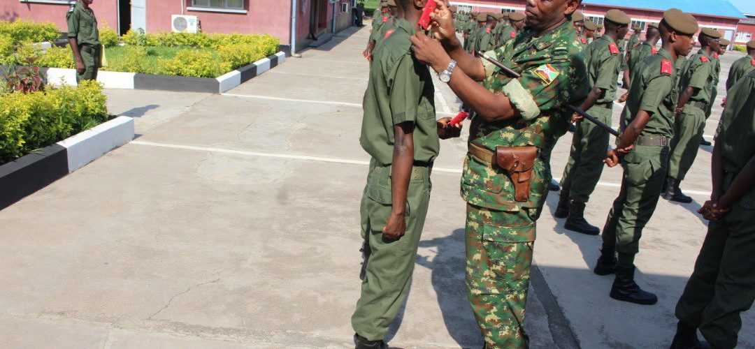 Burundi : Les cérémonies de reconnaissance des grades pour les candidats officiers de la FDNB