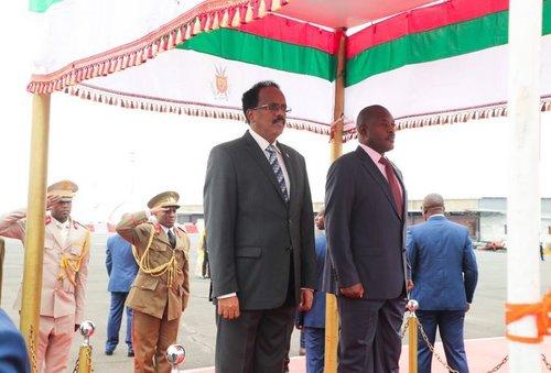 Le Président somalien effectue une visite au Burundi