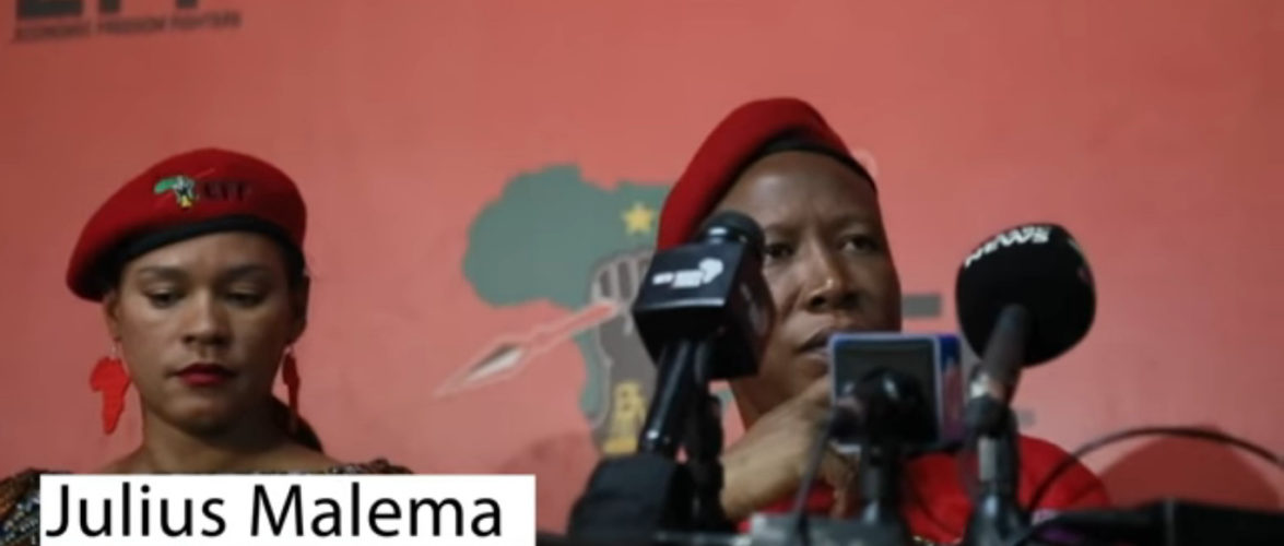 Burundi / Afrique du Sud : MALEMA Julius a honte aujourd’hui d’être SUD AFRICAIN
