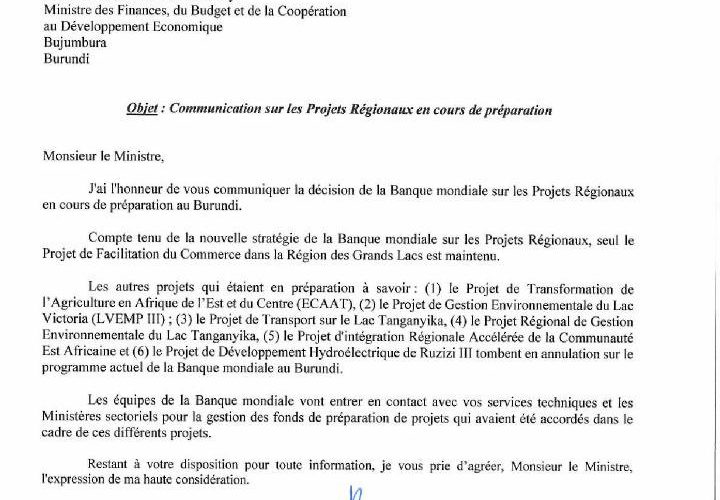Pourquoi un Français pour s’occuper des affaires Africaines, notamment du Burundi, à la Banque Mondiale ?