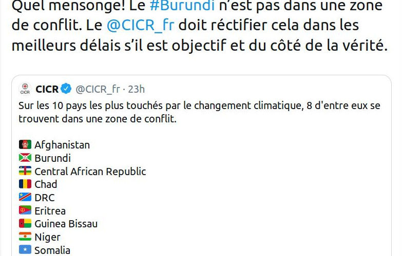 Guerre Humanitaire contre le Burundi : La malhonnête Croix Rouge Internationale FRANCE