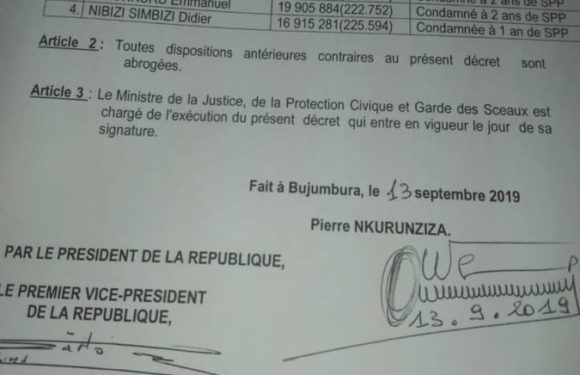 Burundi : Révocation de 4 magistrats corrompus récidivistes