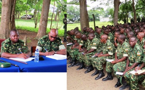 Causerie moral aux militaires du 50ème bataillon AMISOM