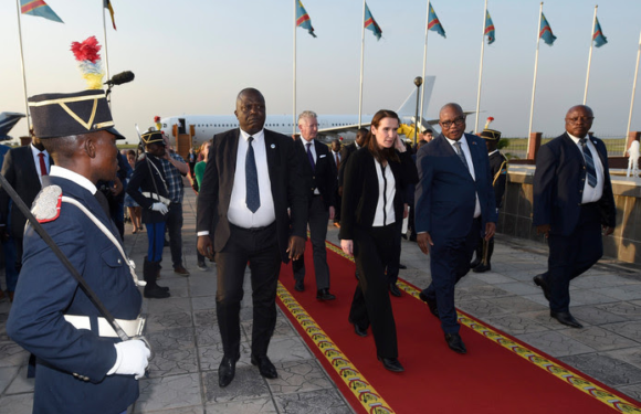 La Première ministre belge Sophie Wilmès à Kinshasa pour resserrer les liens avec le Congo