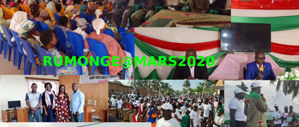 Burundi :Quelles sont les dernières nouvelles de chez moi à RUMONGE