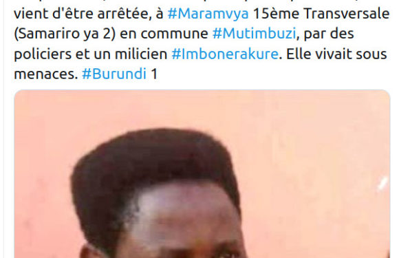BUJUMBURA – MITUMBUZI : Arrestation d’un réseaux dormant – terroriste- CNL / Burundi