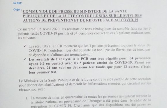 COVID-19 : 675 sur  2.936 actuellement en quatorzaine / Burundi