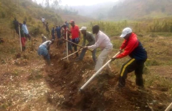 Travaux de Développement Communautaire  – Tracer des courbes de niveaux en colline RUCE à BUBANZA / BURUNDI