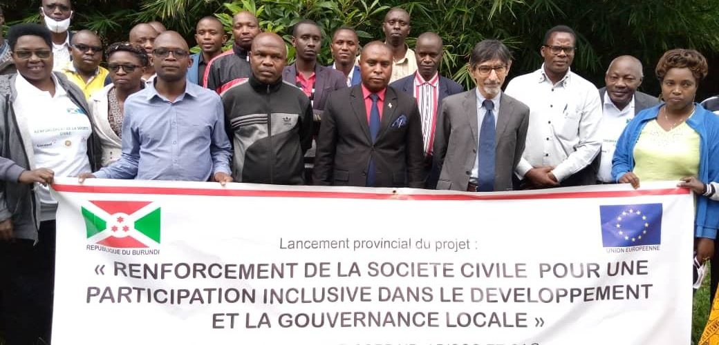 BURUNDI / UNION EUROPEENNE : Lancement le projet – Renforcement de la société civile – à KAYANZA