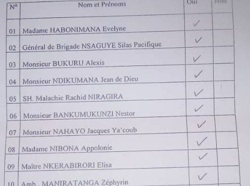 BURUNDI : Le Sénat approuve 12 noms de candidats ambassadeurs