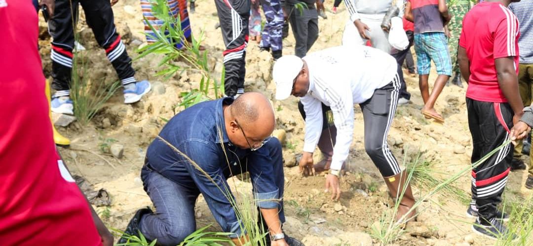 BURUNDI : TRAVAUX DE DEVELOPPEMENT COMMUNAUTAIRE – Planter des bambous sur les rives de la rivière NTAHANGWA / BUJUMBURA