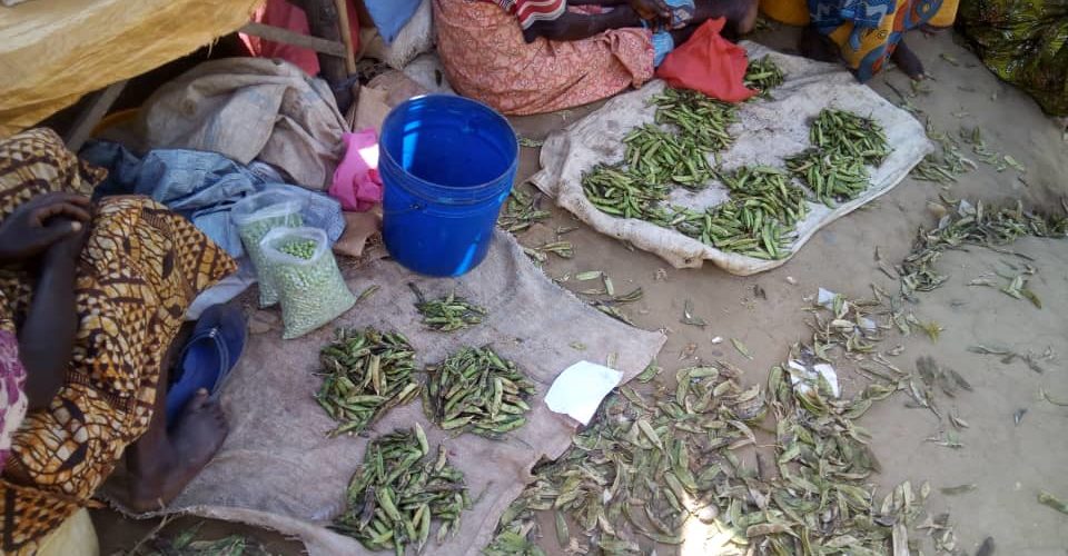 BURUNDI : Une légumière – commerçante du marché de KIVYUKA, MUSIGATI / BUBANZA
