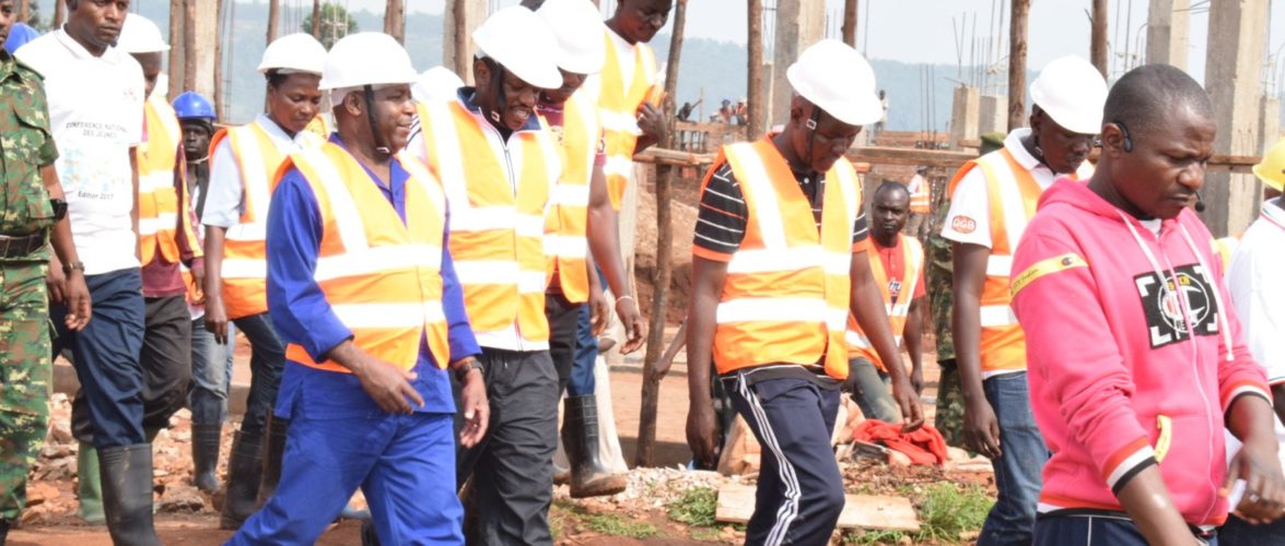 BURUNDI : Visite du chantier du CENTRE REGIONAL D’APPRENTISSAGE MULTIDISCIPLINAIRE à SHOMBO / KARUSI