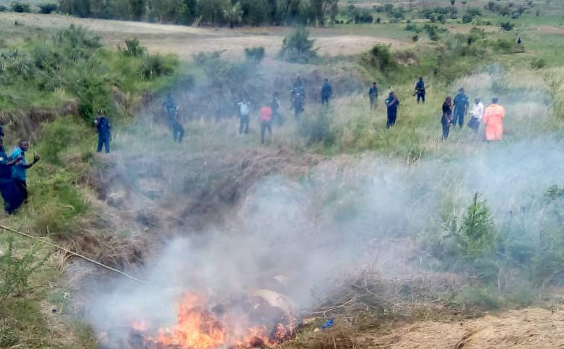 BURUNDI : La police détruit 933 kg de stupéfiants saisis en 2021 / BUBANZA