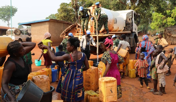 Plus de 18.000 litres d’eau potable distribuées à Damara en République centrafricaine