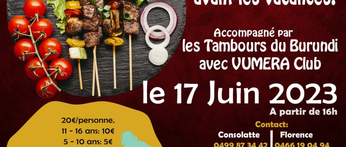Burundi / Diaspora : Le 17/06/2023 à 16h, UMURYANGO Fraternité & Solidarité invite à un grand barbecue à Denderleeuw / Belgique