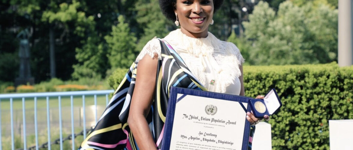 S.E Angeline Ndayubaha Ndayishimiye, première dame du Burundi, une héroïne de la population et de la santé reproductive, récompensée par les Nations Unies
