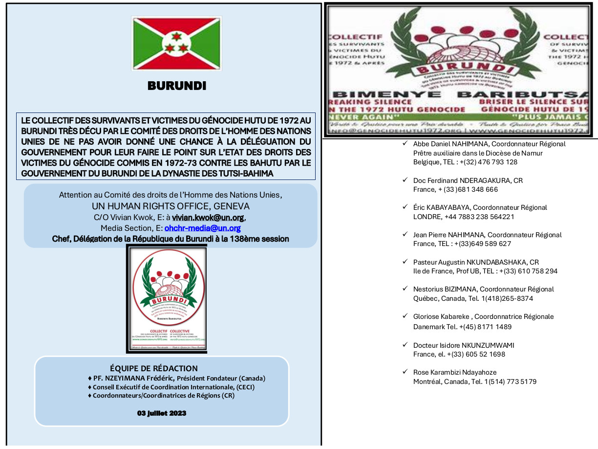 bdi burundi genocidehutu onu 03072023