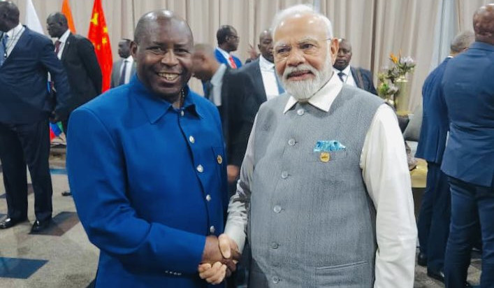 Burundi / EAC , BRICS : Président Ndayishimiye rencontre le Premier ministre de l’Inde