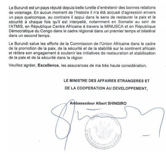 Burundi / Rwanda : Démenti ferme à l’UA concernant les FDLR.