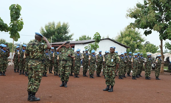 Visite du Chef Adjoint de la FDNB en République Centrafricaine