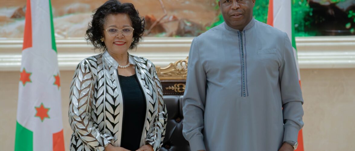 Le Président Ndayishimiye reçoit en audience la Directrice Générale de  l’Agence de développement de l’Union Africaine (AUDA-NEPAD).
