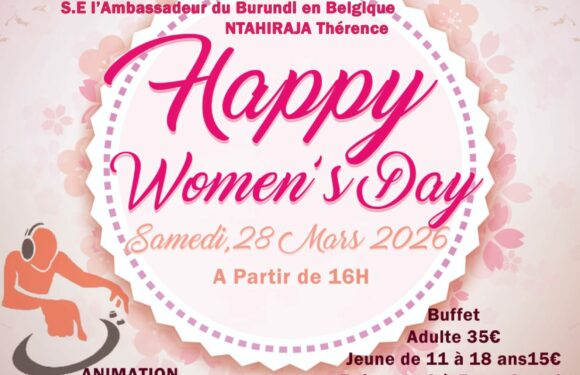 Burundi – Agenda / Diaspora : 28-03-2026 – Célébration de la Journée internationale de la femme à Alost, en Belgique