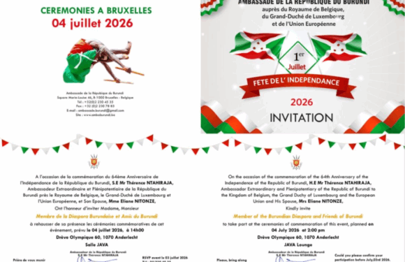 Burundi / Agenda : 4 juillet 2026, Belgique — Invitation à célébrer les 64 ans de l&rsquo;indépendance autour du sport et de la fraternité