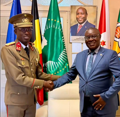 Burundi – Belgique : Lieutenant-colonel Ntirampeba Melchiade, nouvel attaché militaire reçu à Bruxelles