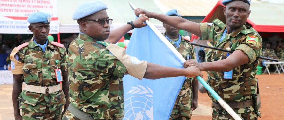Burundi – RCA : Le 11ème contingent burundais de la MINUSCA prend ses fonctions